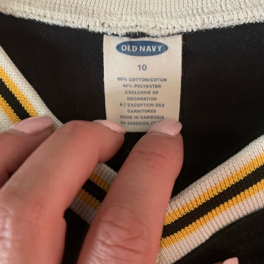 90s Vintage Y2K Old Navy Hockey Jersey Sz 10 Small - Picture 3 of 4